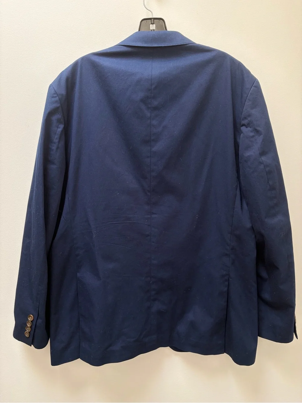 J.Crew Crosby Blazer Suit Jacket Blue Italian Cotton Larusmiani 42R
